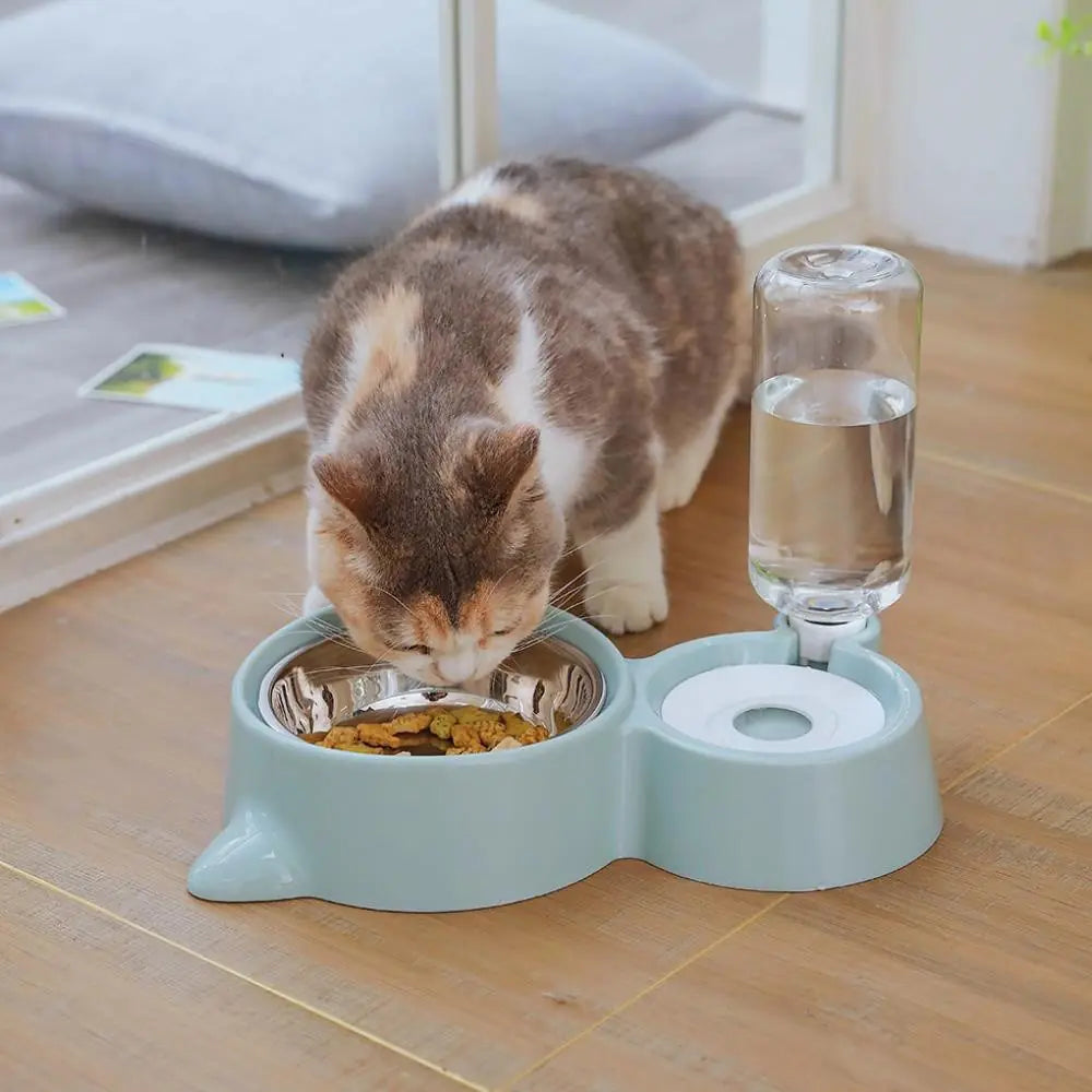 Twin Feeder Deluxe Automatic Cat Bowl