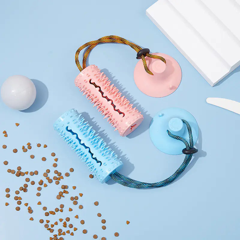 Multifunctional Dog Chew Food Dispenser with Suction Cup