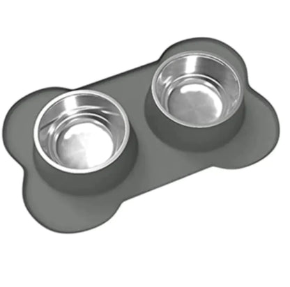 Bone Shaped Silicone Pet Bowl Mat