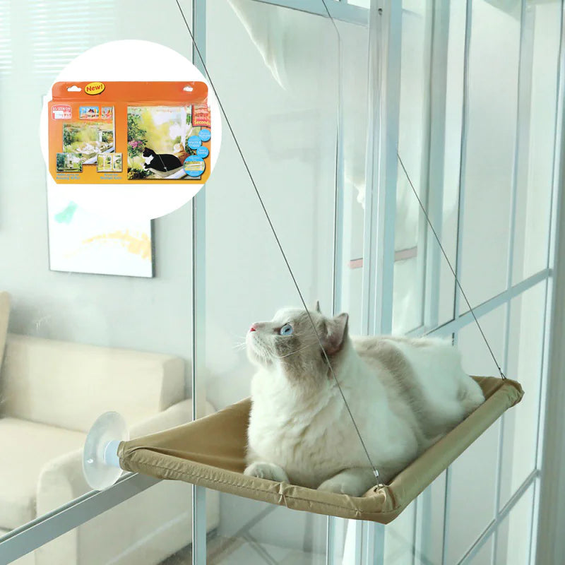 Suction Cup Cat Hammock for Window and Balcony