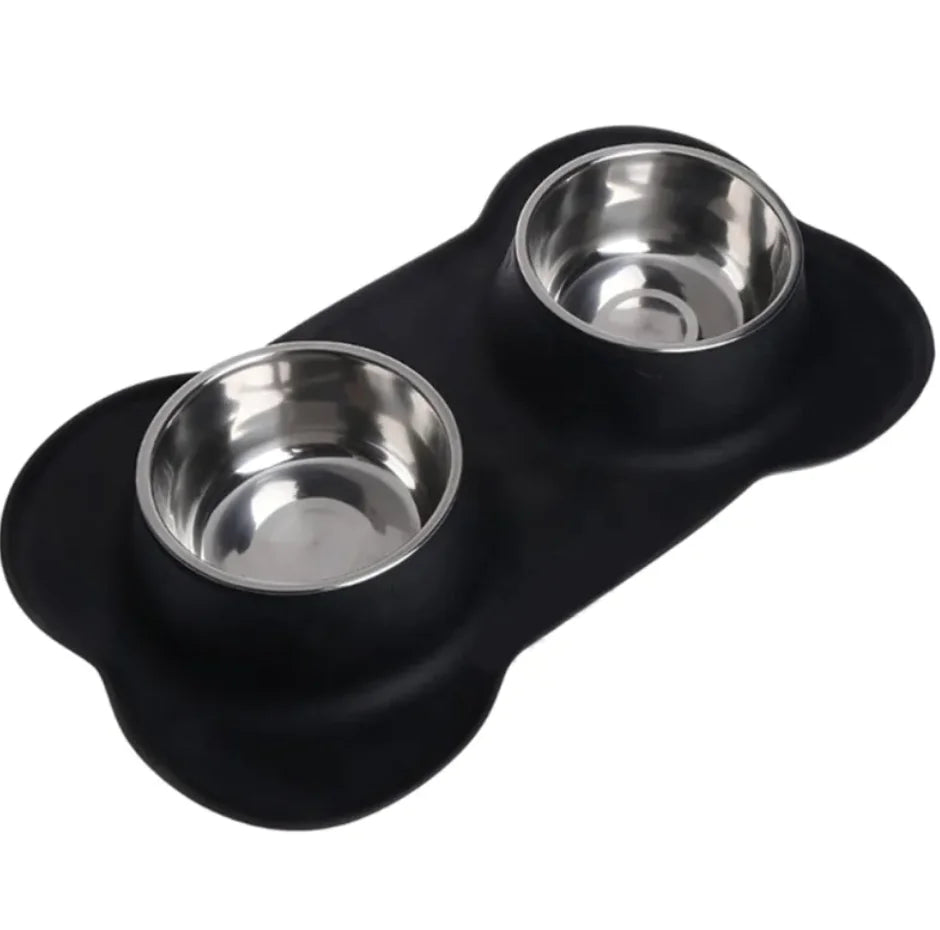 Bone Shaped Silicone Pet Bowl Mat