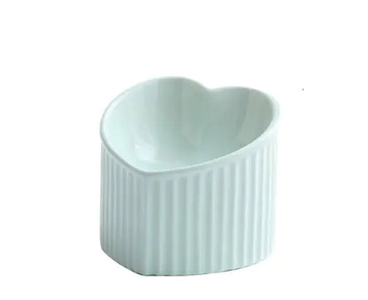 Ceramic Pet Bowl with Slanted Design for Cats
