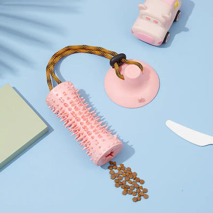 Multifunctional Dog Chew Food Dispenser with Suction Cup