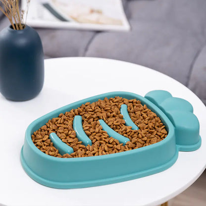 Slow Feed Carrot Dog Bowl