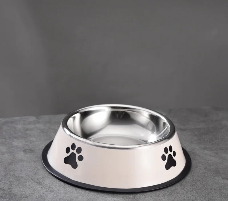Non-Slip Printed Stainless Steel Pet Bowl