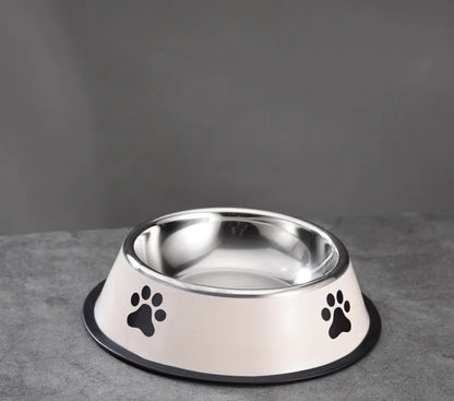 Non-Slip Printed Stainless Steel Pet Bowl