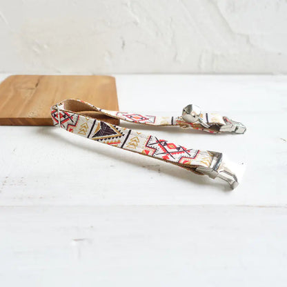 Adjustable Brown Ethnic Cat Collar