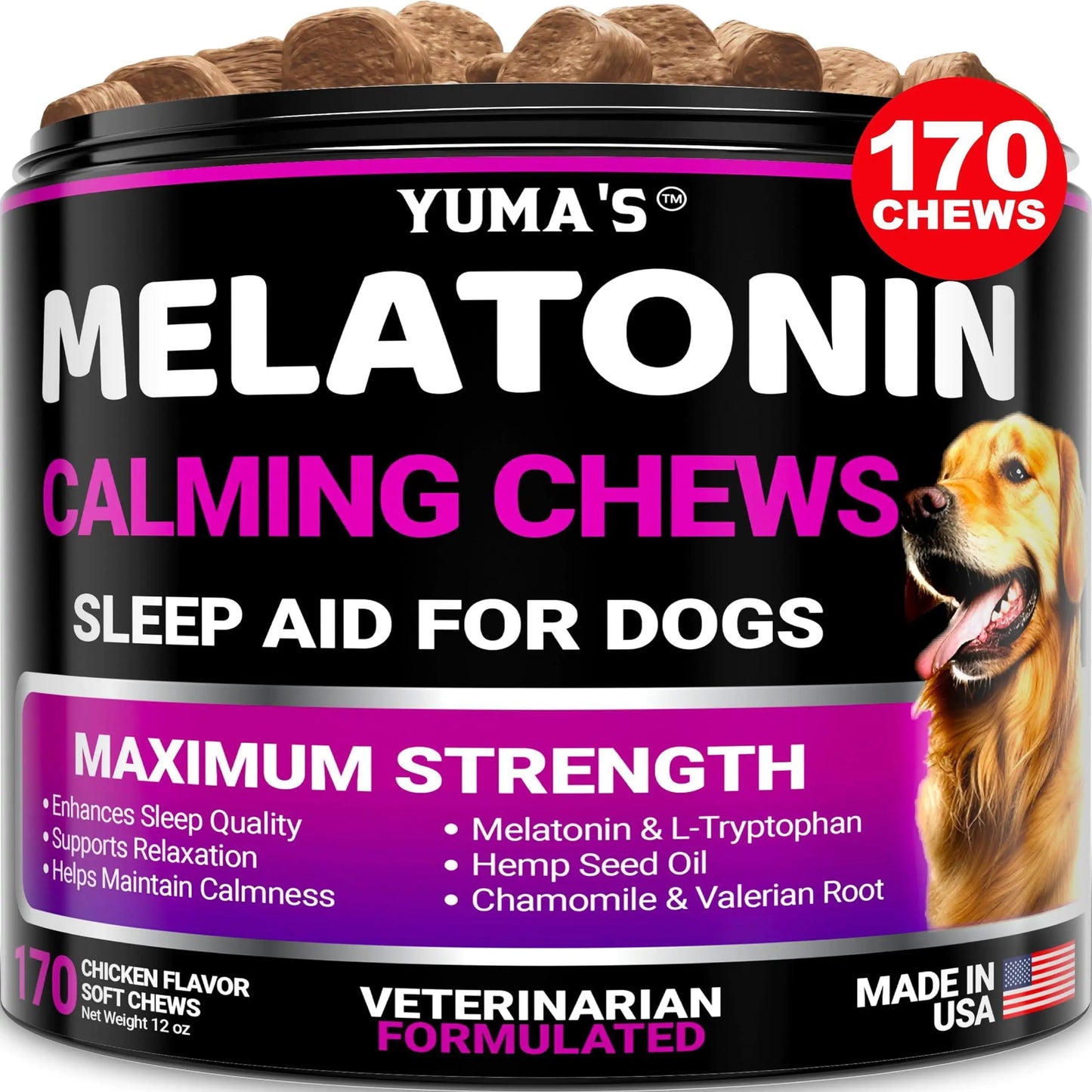 Serenity Dog Calming Melatonin Treats - 170 Chews