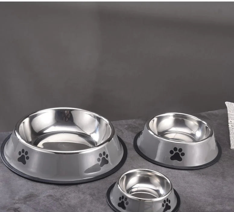 Non-Slip Printed Stainless Steel Pet Bowl