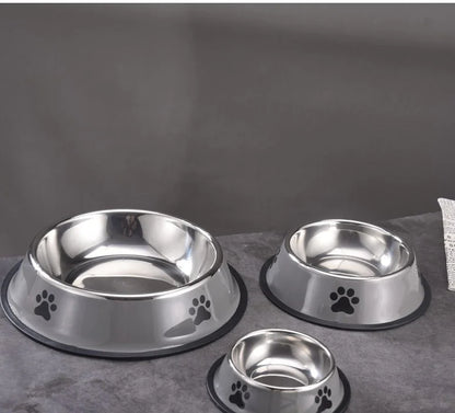 Non-Slip Printed Stainless Steel Pet Bowl