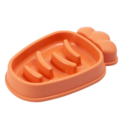 Slow Feed Carrot Dog Bowl