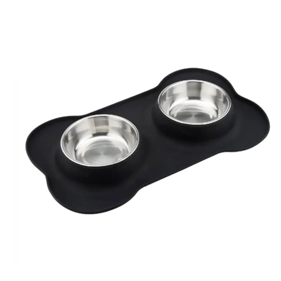 Bone Shaped Silicone Pet Bowl Mat