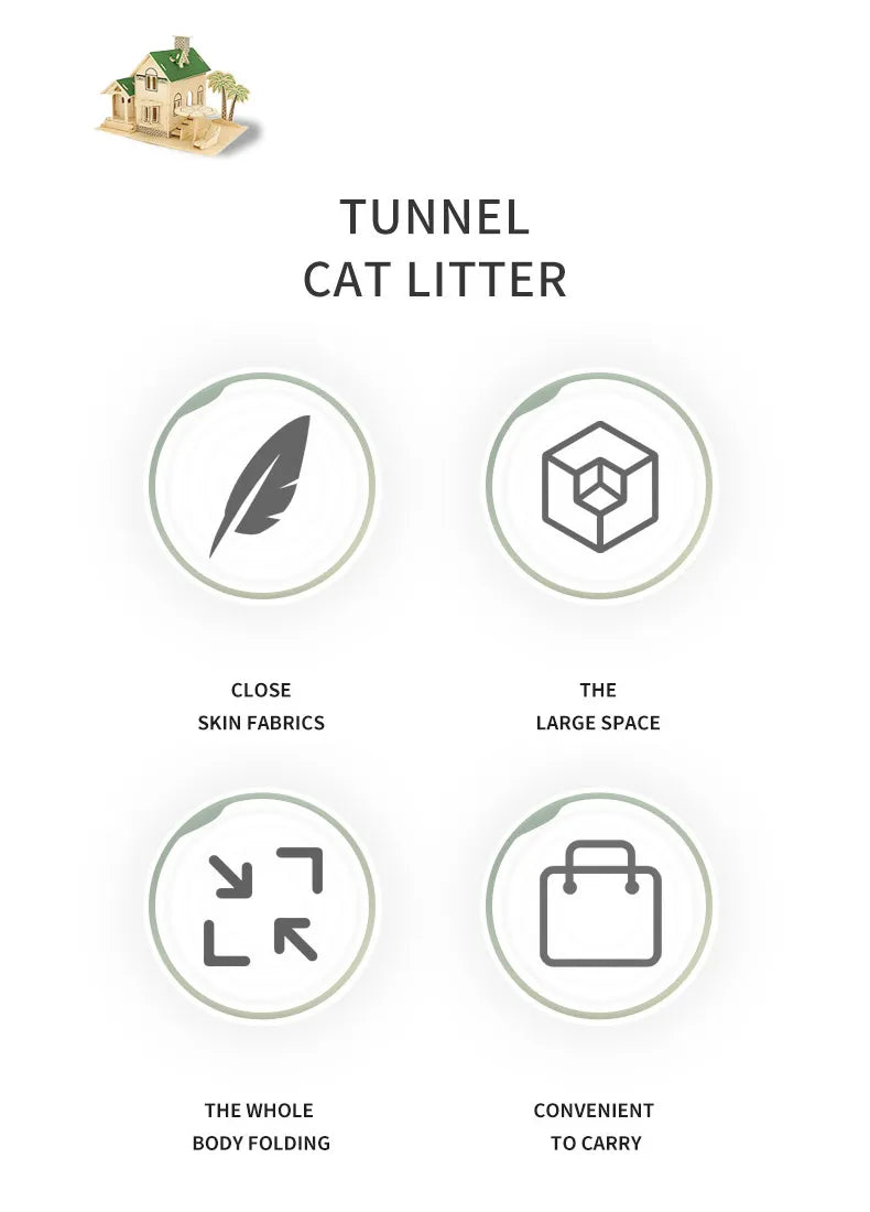 Warm Snuggle Tunnel and Cat Bed