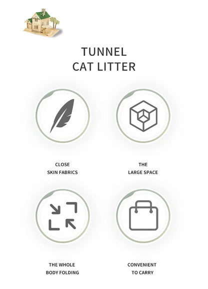 Warm Snuggle Tunnel and Cat Bed