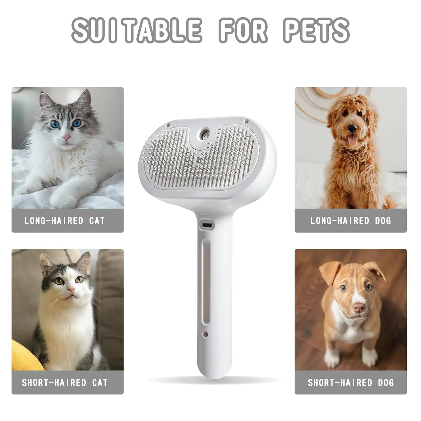 Pet Grooming Mist Brush