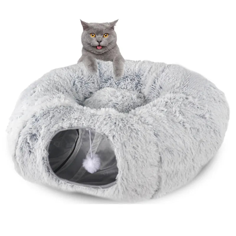 Warm Snuggle Tunnel and Cat Bed