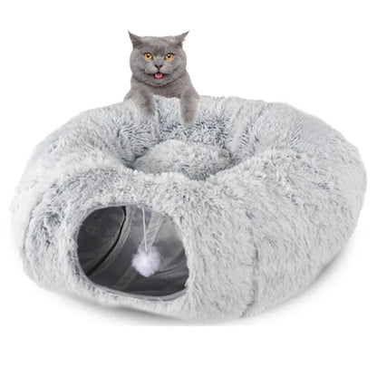 Warm Snuggle Tunnel and Cat Bed
