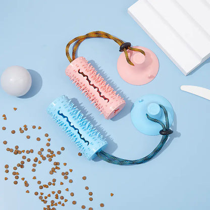 Multifunctional Dog Chew Food Dispenser with Suction Cup